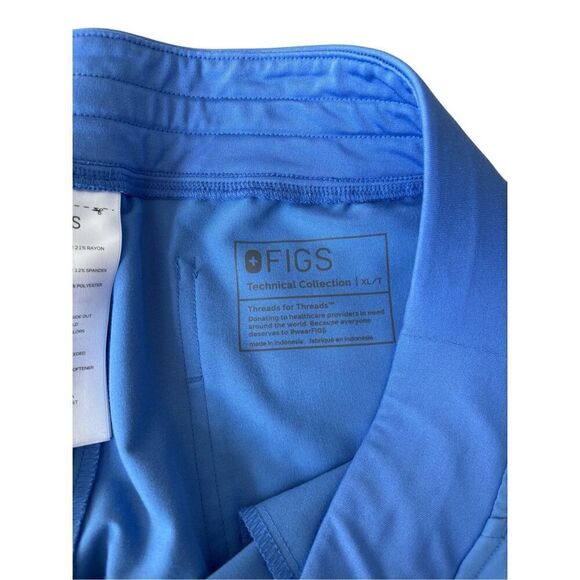 FIGS Zamora Joggers Size L Tall Blue - Picture 3 of 6